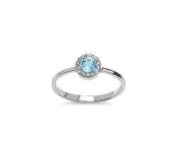 SORT. 0.07 CT  DIAMANTE AGUAMARINA