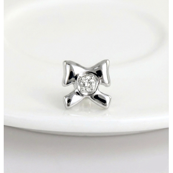 Pendientes mini oro 18 kt diamantes