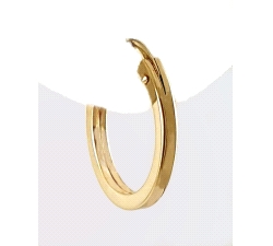 Pendientes aro cuadrado oro 18 kt 1.5x13 mm