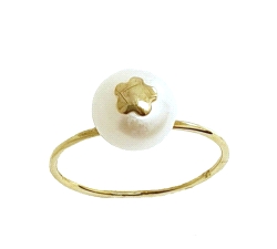 Anillo oro 18 kt flor