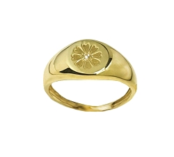 SELLO ORO 18 KT 0.009 CT DIAMANTE