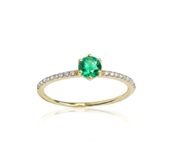 ANILLO ORO 18 KT  0.11 CT DIAM. COLOR FINO