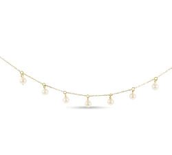 GARGANTILLA  PERLAS CULTIVADAS ORO 18 KT