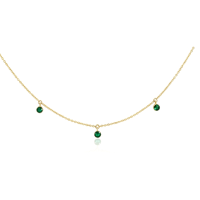 Gargantilla oro 18 kt  redondo color fino