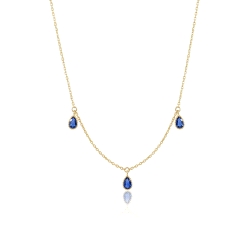 GARGANTILLA PERA ORO 18 KT COLOR FINO