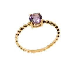 ANILLO  BOLA RED. TOPACIO AZUL AMATISTA