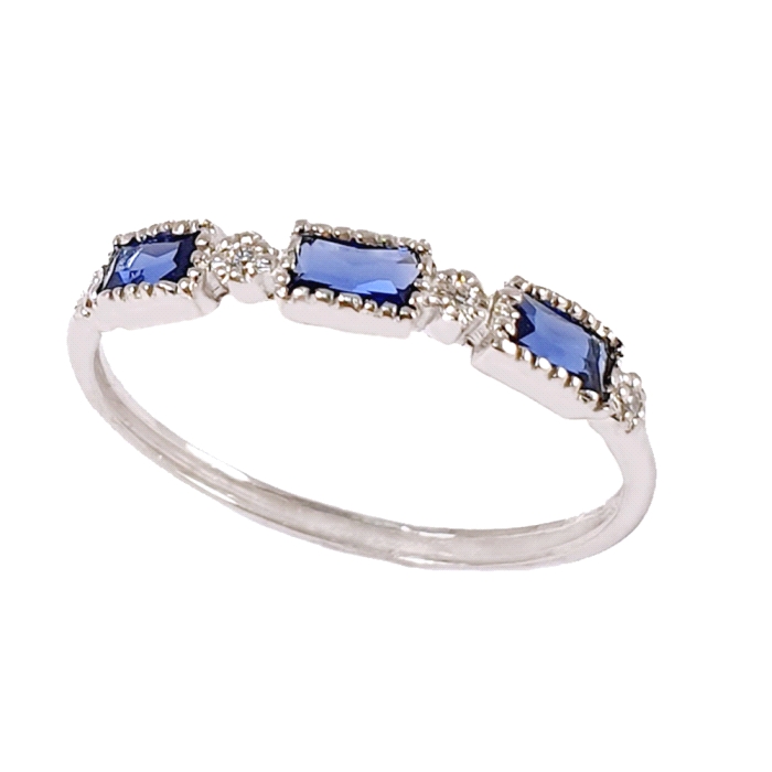 Anillo oro 18 kt diamantes 0.02 ct  color fino