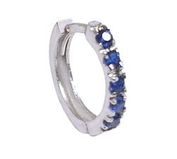 PAR AROS ARTICULADOS 18 KT  COLOR FINO