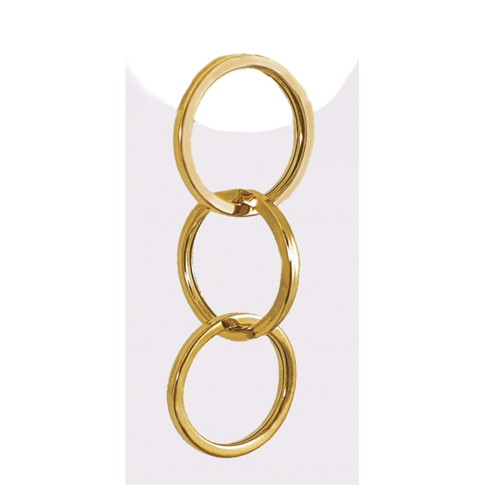 Pendientes triple aro oro 18 kt