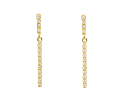 PENDIENTES ORO 18 KT DIAMANTES  0.13 CT                                                             