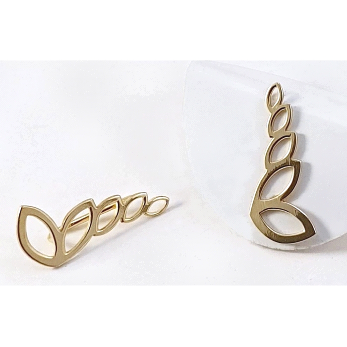 PENDIENTES TREPADOR ORO 18 KT