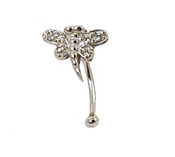 PENDIENTES EAR CUFF ORO 18 KT DIAMANTES 0.11 CT