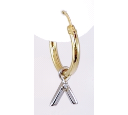 PENDIENTES ORO 18 KT DIAMANTES  0.01 CT