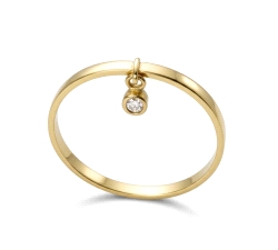 ANILLO ORO 18 KT DIAMANTES 0.01 CT.