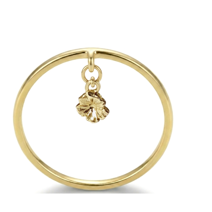ANILLO FLOR ORO 18 KT