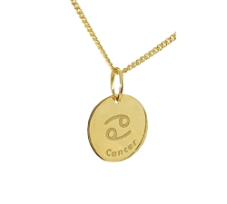 GARGANTILLA CANCER ORO 18 KT AMARILLO