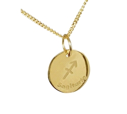 COLGANTE  SAGITARIO ORO 18  KT AMARILLO