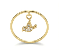 ANILLO  18 KT DIAMANTES 0.03 CT