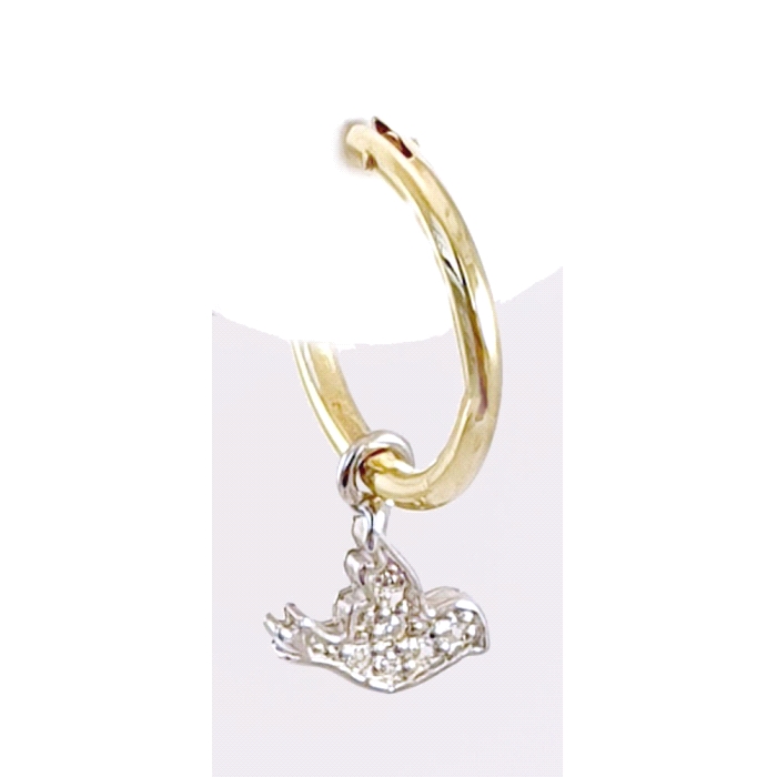 PENDIENTES ORO 18 KT DIAMANTES.