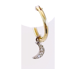 PENDIENTES ORO 18 KT  DIAMANTES  0.04 CT