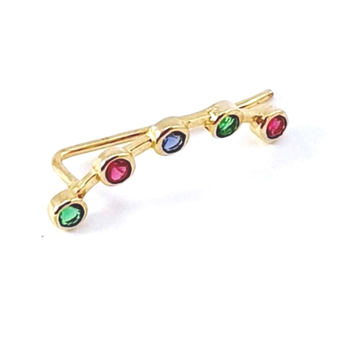 PENDIENTES TREPADOR ORO 18 KT