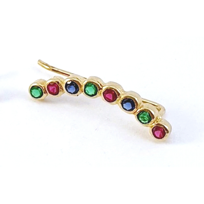 PENDIENTES TREPADOR ORO 18 KT