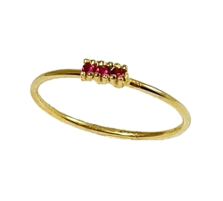 ANILLO ORO 18 KT COLOR FINO