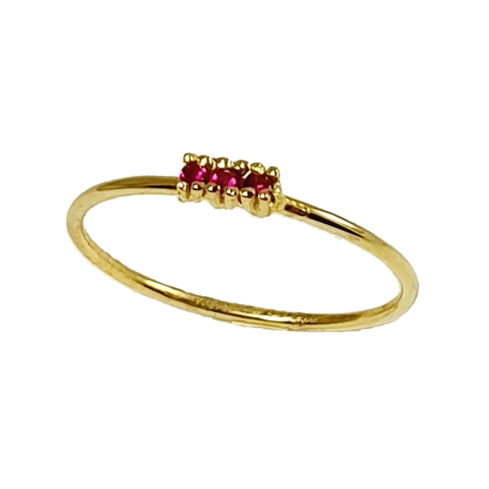 ANILLO ORO 18 KT COLOR FINO