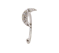 PEND. EAR CUFF  LUNA ORO 18 KT DIAMANTES 0.04 CT