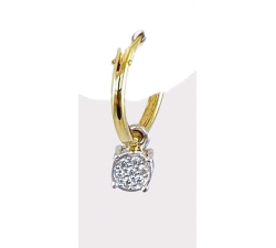 PENDIENTES ORO 18 KT DIAMANTES 0.07 CT