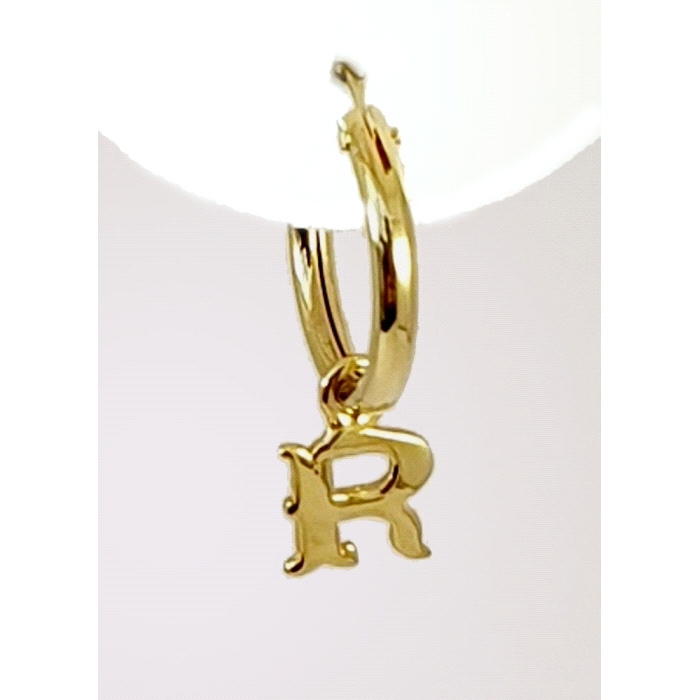 PENDIENTES INICIAL ORO 18 KT