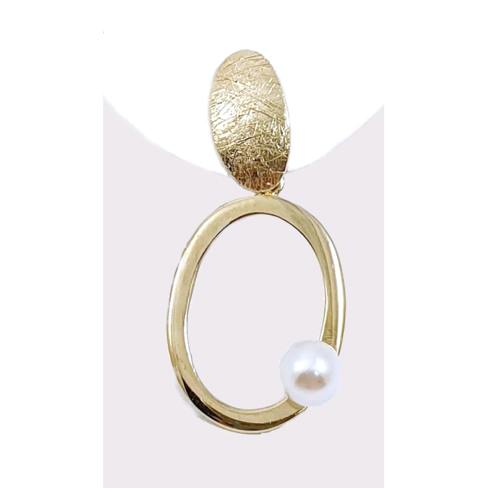 PENDIENTES ORO 18 KT PERLA
