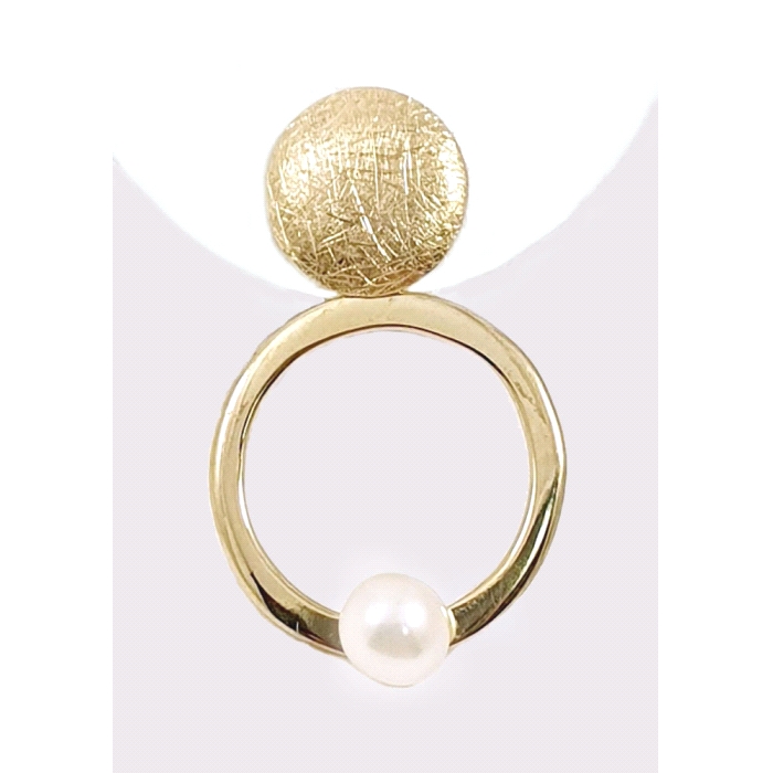 PENDIENTES ORO 18 KT PERLA