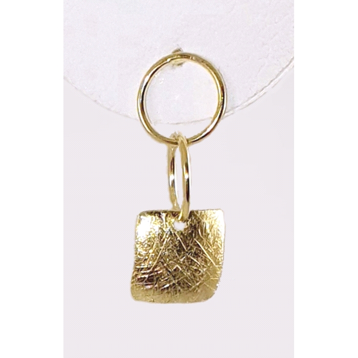 PENDIENTES CUADRADO ORO 18 KT