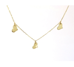 GARGANTILLA  CORAZON ORO 18 KT