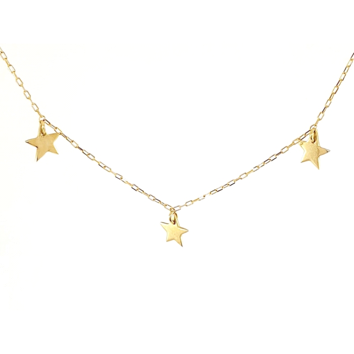GARGANTILLA ESTRELLAS ORO 18 KT