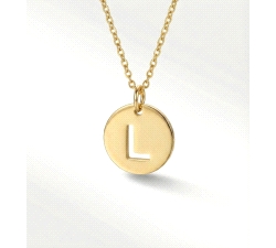 GARGANTILLA INICIAL  CALADA ORO 18 KT