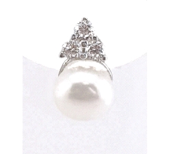 PENDIENTES ORO 18 KT CIRCONITA PERLA