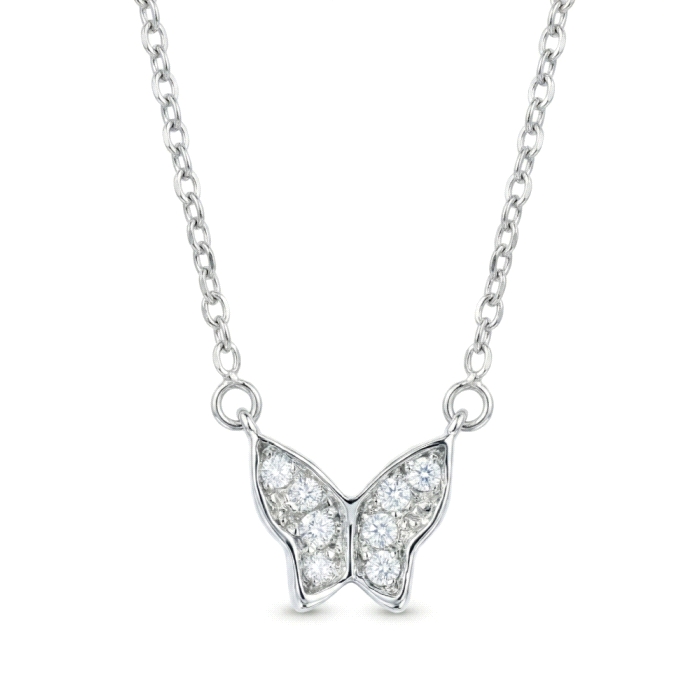 GARGANTILLA MARIPOSA ORO 18 KT DIAMANTES