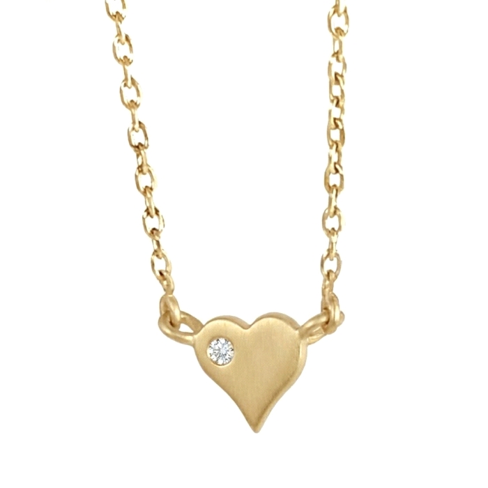 GARGANTILLA CORAZON ORO 18 KT DIAMANTES