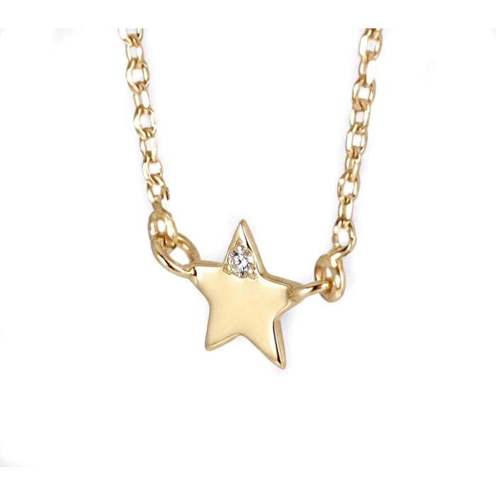 GARGANTILLA ESTRELLA ORO 18 KT DIAMANTE