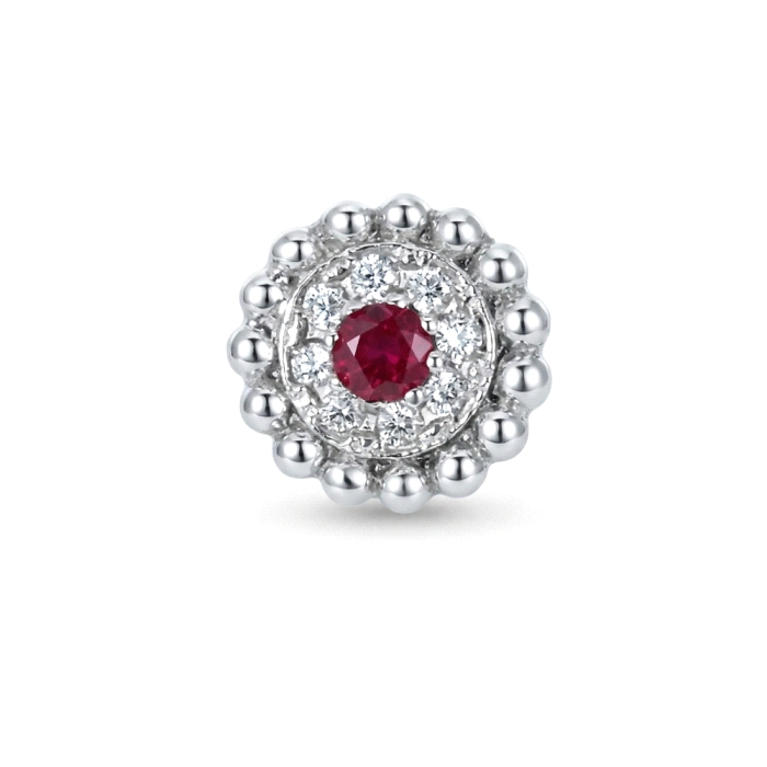 Pendientes oro 18 kt color fino diamantes