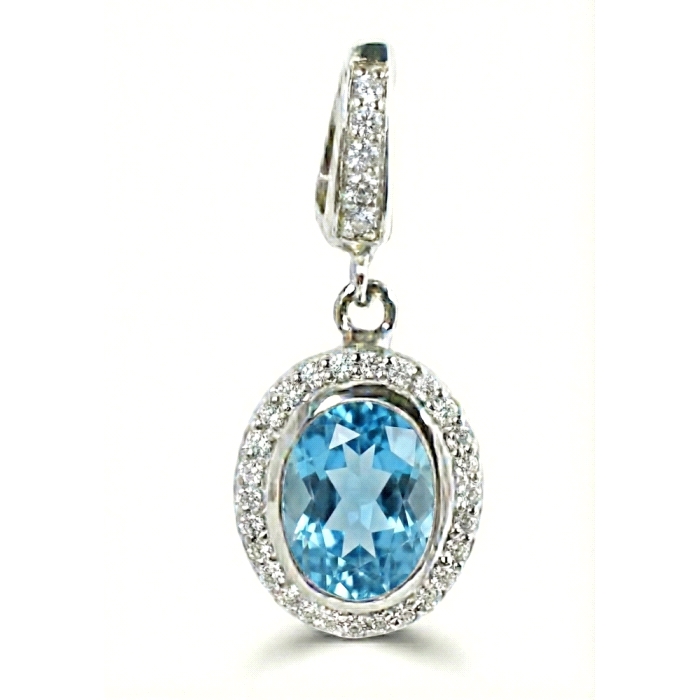 Pendientes oro 18 kt color fino diamantes