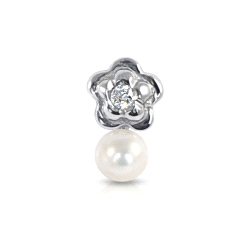 P,PEND. BRILLANTE 0.02 CT  PERLA