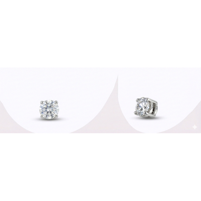 Pendientes oro 18 kt diamantes