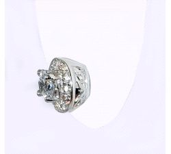 Pendientes oro 18 kt circonitas