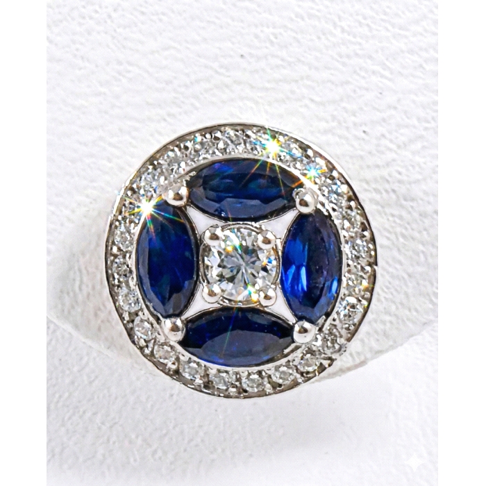 Pendientes oro 18 kt color fino  0.48 ct diamantes