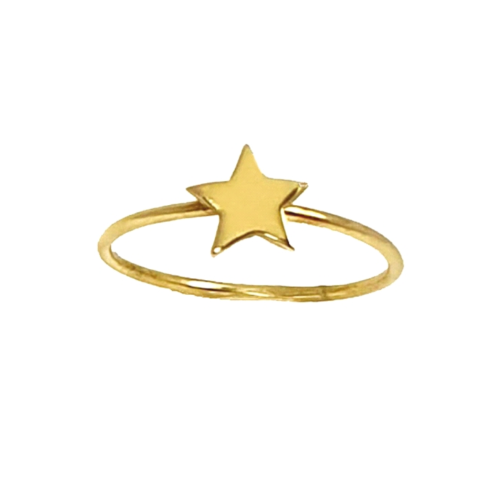 Anillo estrella oro 18 kt