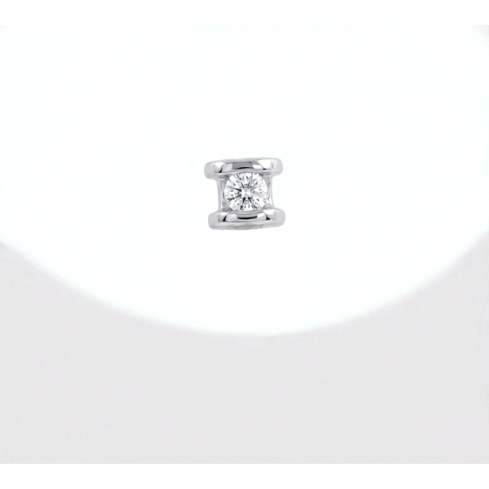 Pendientes mini oro 18 kt diamantes