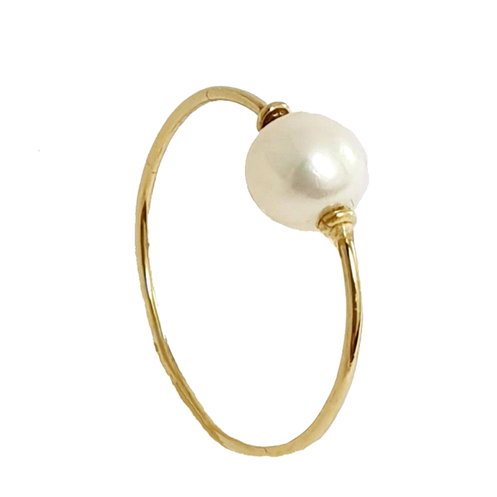 Anillo oro 18 kt perla